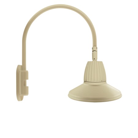 Rab GOOSENECK STYLE4 13W RECT REFL NEUTRAL LED 15" ST SHADE IVRY GN4LED13NRSTI
